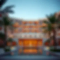 Stunning architectural view of Adagio Palm Jumeirah
