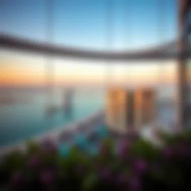 Breathtaking views of the Palm Jumeirah from Adagio