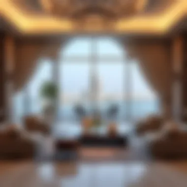 Luxurious interiors of a residence in Adagio Palm Jumeirah