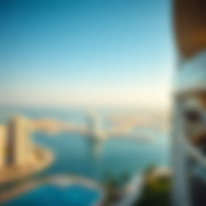 Panoramic view of Palm Jumeirah