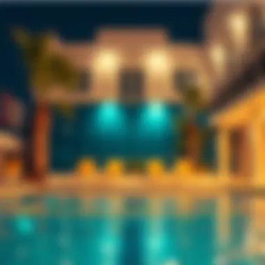 A refreshing swimming pool at a budget hotel