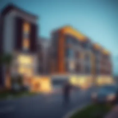 Modern residential complexes illustrating real estate growth in Al Khan