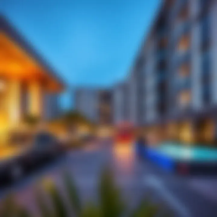 Modern amenities in Al Nahda II, highlighting convenient living