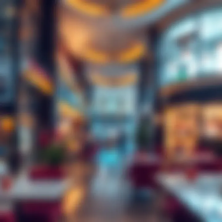 Shopping and dining options in Al Nahda II reflecting cultural diversity