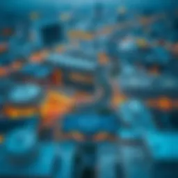 Aerial view of Al Nahyan area showcasing modern architecture