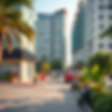 Vibrant community spaces surrounding Al Noor Building