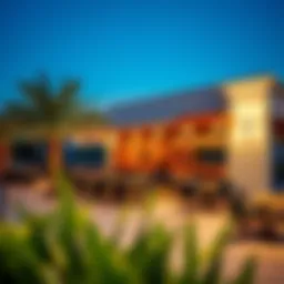 A vibrant outdoor dining experience in Al Qusais showcasing diverse cuisine