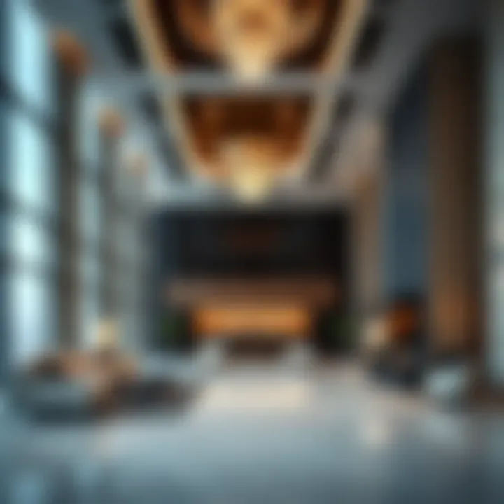 Luxurious Interiors of Al Reef Tower 1 Interior design of Al Reef Tower 1 highlighting modern aesthetics and luxurious finishes