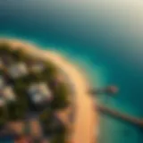 Aerial view of Alaya Beach showcasing its natural beauty