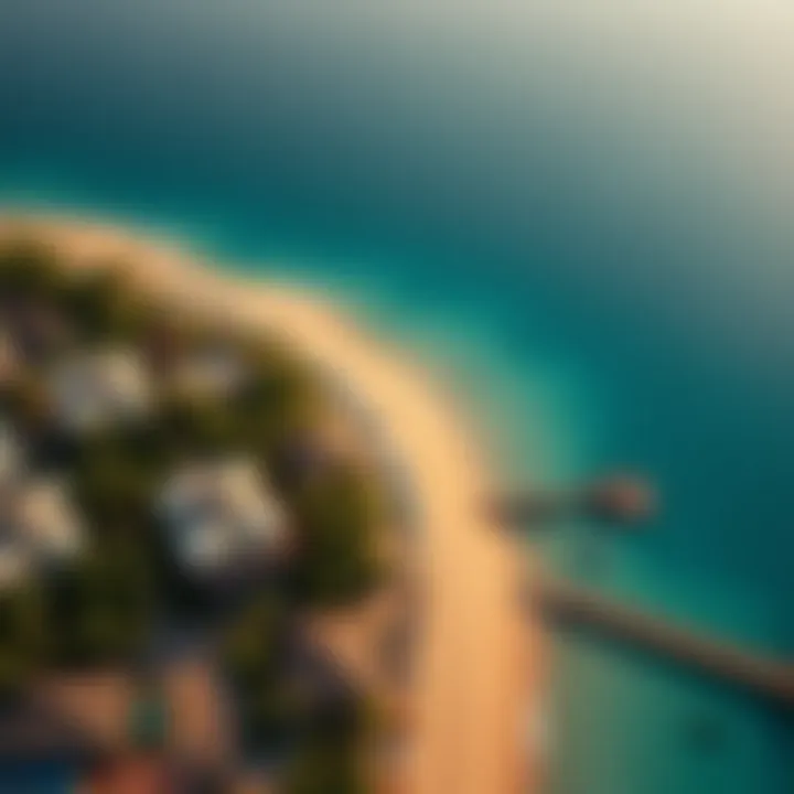 Aerial view of Alaya Beach showcasing its natural beauty