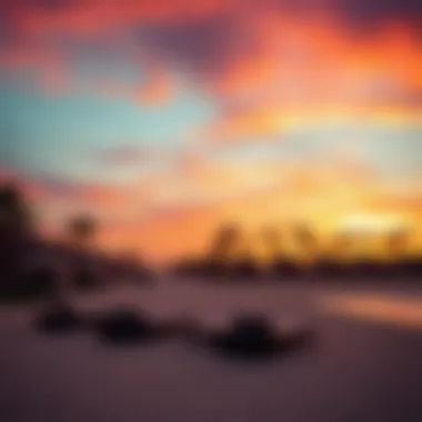 Sunset over Alaya Beach with vibrant colors