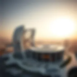 Aerial view of Aldar HQ showcasing its unique circular design