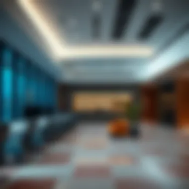 Interior Workspace of Aldar HQ Building Interior shot of Aldar HQ demonstrating innovative workspace design