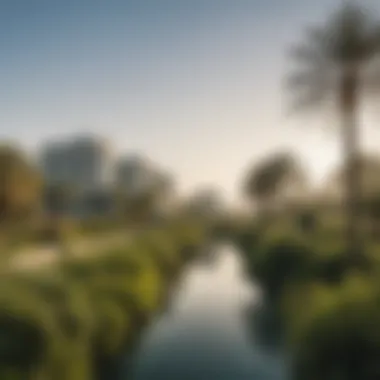 Nature and Serenity in Aldar Reeman Lush green landscapes surrounding Aldar Reeman properties