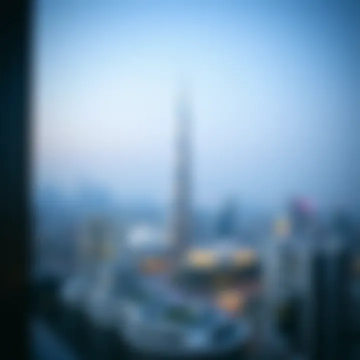 Dubai Skyline View from بيراميزا Stunning view of Dubai skyline from بيراميزا