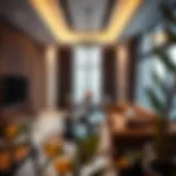 Luxurious Serviced Apartment Interior Luxurious interior of a serviced apartment at بيراميزا