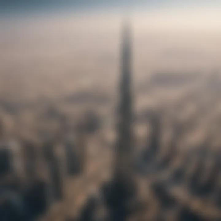 Burj Khalifa towering above the cityscape