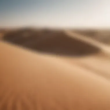 Serene desert landscape with dunes