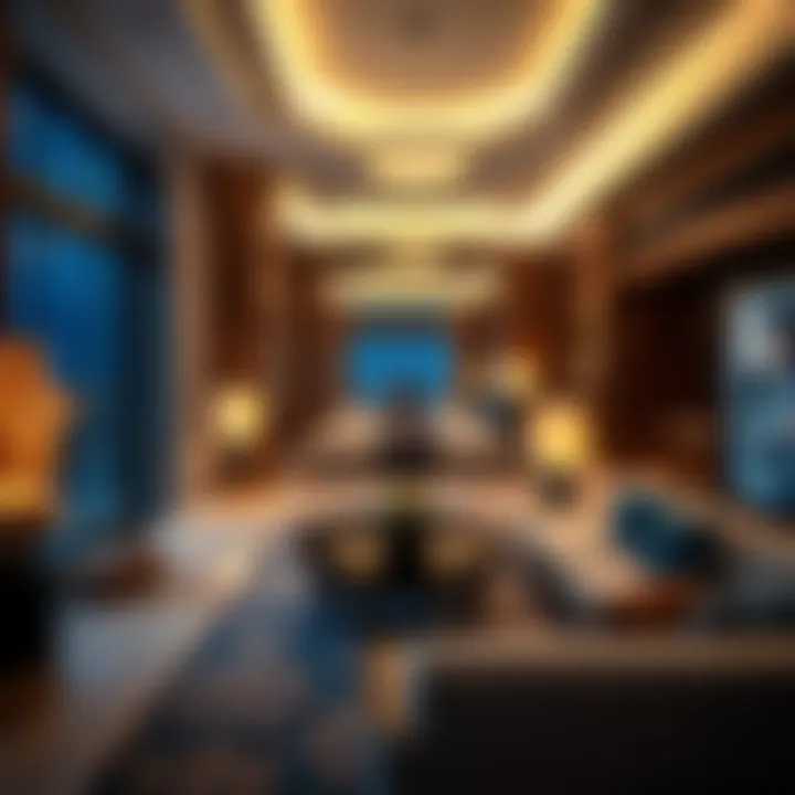 Luxurious accommodation interior at Andaz