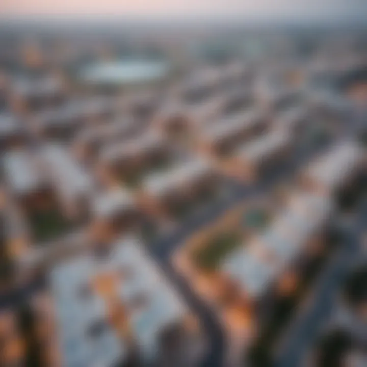 Aerial Perspective of Arada's Residential Developments Aerial view of Arada's residential community development