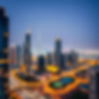 Panoramic view of Dubai skyline highlighting real estate opportunities