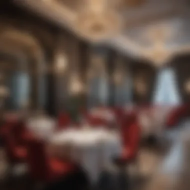 Exquisite Dining Experience at Baccarat Hotel Dubai Elegant dining area within Baccarat Hotel Dubai offering gourmet cuisine