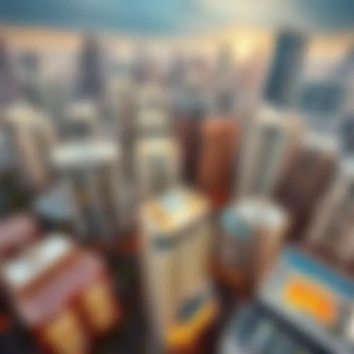 Aerial view of Bahman real estate developments in Dubai