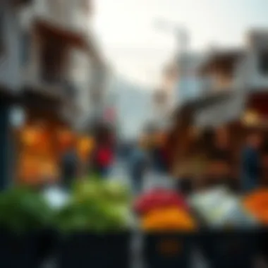 Community Vibe at بني ياس شمال Market Local market scene in بني ياس شمال highlighting community life