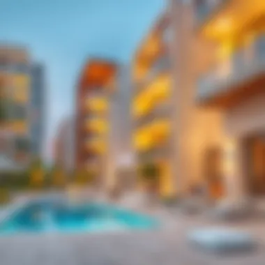 Architectural Developments in بني ياس شمال Modern residential buildings in بني ياس شمال reflecting architectural trends