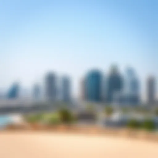 Bani Yas North Skyline Stunning skyline view of بني ياس شمال showcasing modern architecture