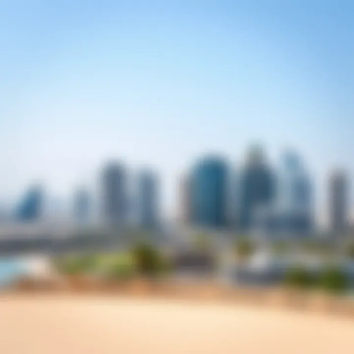 Bani Yas North Skyline Stunning skyline view of بني ياس شمال showcasing modern architecture