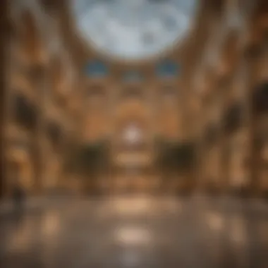 Opulent Interior of Dubai Mall Luxurious interior of the Dubai Mall