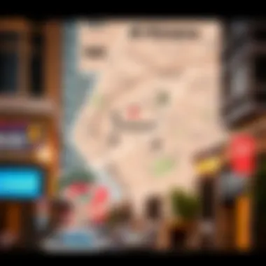 Navigating Al Karama Map highlighting the Al Karama neighborhood