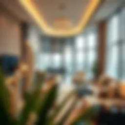 Luxurious family apartment in Dubai with modern decor