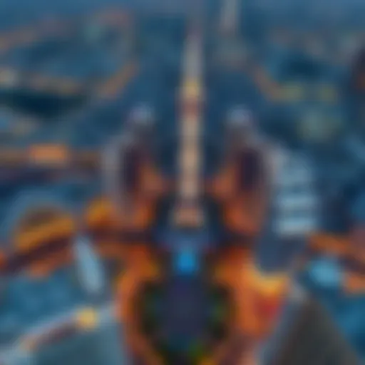 Aerial View of Boulevard Mohammed Bin Rashid Aerial view of Boulevard Mohammed Bin Rashid showcasing its stunning architecture