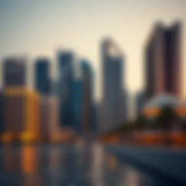 Stunning skyline of Bur Dubai showcasing modern architecture