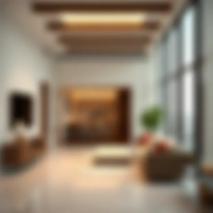 Interior view of a modern residential space within برج كيان