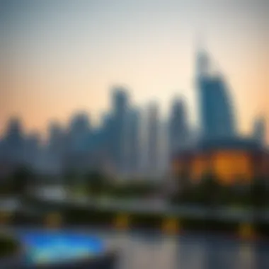 Luxurious skyline of Dubai showcasing modern architecture