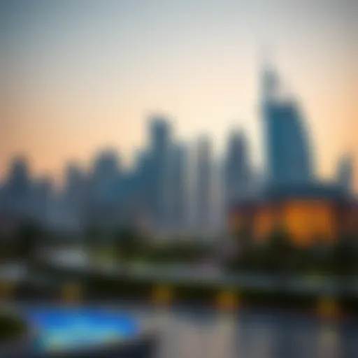 Luxurious skyline of Dubai showcasing modern architecture
