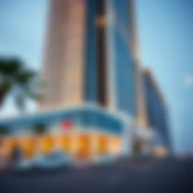 Architectural Splendor of C2 Tower Stunning exterior view of C2 Tower Al Bateen showcasing its architectural design