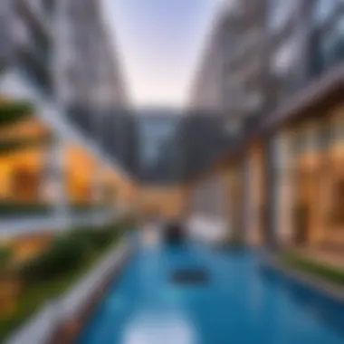 Architectural Marvel of Canal Heights Stunning architectural view of Canal Heights by Damac