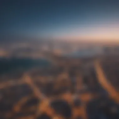Breathtaking Views from Cavali Tower Panoramic view of Dubai skyline from Cavali Tower