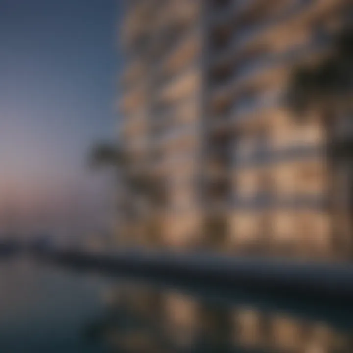 Stunning waterfront view of Damac Bay's Edge