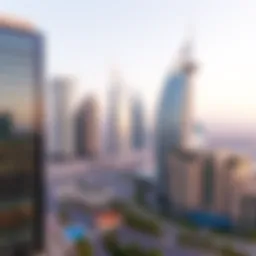 A panoramic view of Dubai showcasing modern architecture