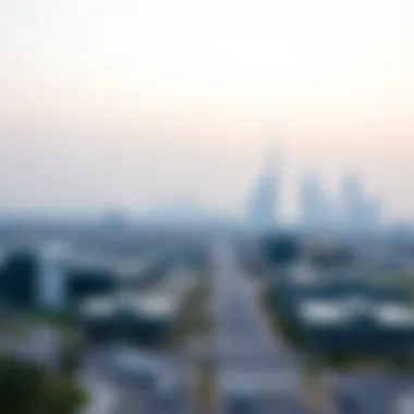 Skyline View of Dar Al Arkan Projects A breathtaking skyline view showcasing Dar Al Arkan's projects