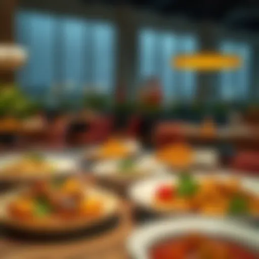 Delicious dishes served at a restaurant in Arabian Ranches 2