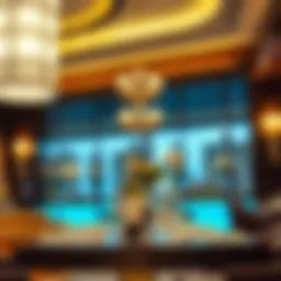 An inviting restaurant interior showcasing elegant décor and ambient lighting