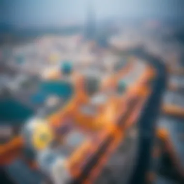 Aerial View of Sharjah Skyline Aerial view of Sharjah skyline