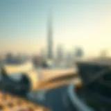 A futuristic skyline of Dubai with innovative architecture