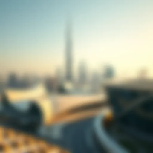 A futuristic skyline of Dubai with innovative architecture
